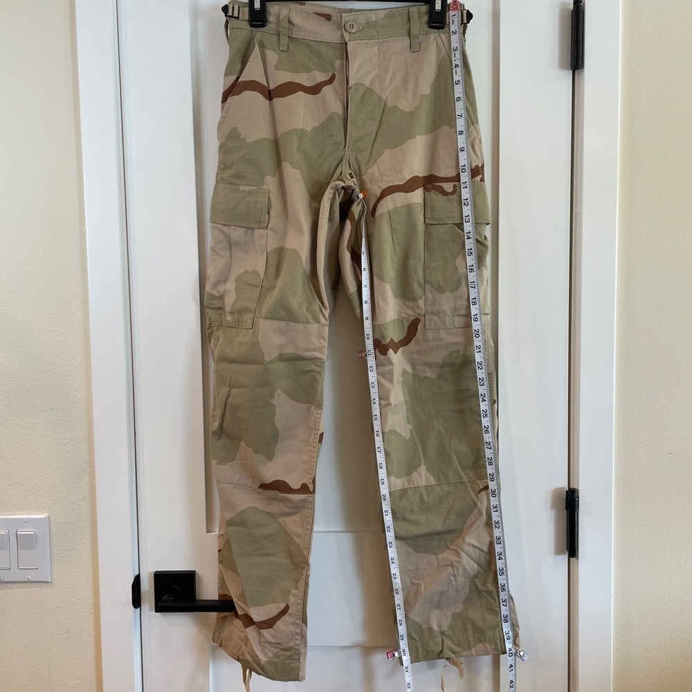 Military Trousers Desert Camouflage‎ Pants Mens XS Ripstop Combat Cargo Pockets - Picture 3 of 9